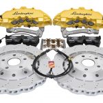 Audi RS Full Big brake upgrade Brembo 8Pot Calipers 365mm Wave Brake discs Brand NEW Yellow Lamborghini